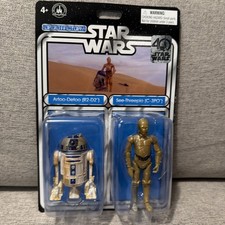 Disney Parks Star Wars 40th Anniversary Droid Factory R2-D2  C3PO 3.75  Figures