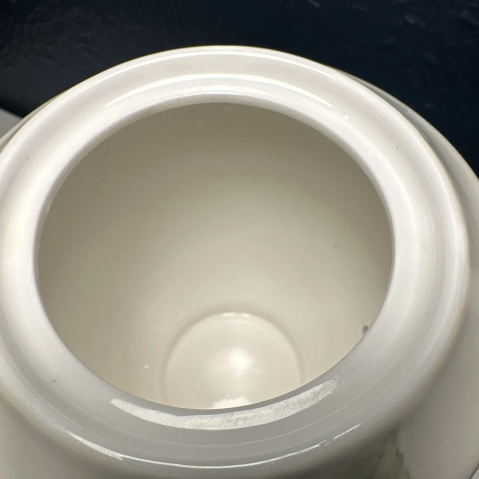 Grace Teaware Iceberg Rose Bone China Teapot Stechcol Cream  White Roses 8” Tall - Image 4 of 4