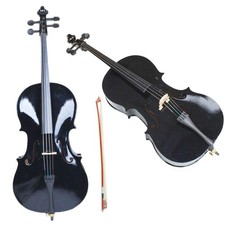 Professional Cello 4/4 Full Size School Band Set with Bag+Bow+Rosin+Bridge