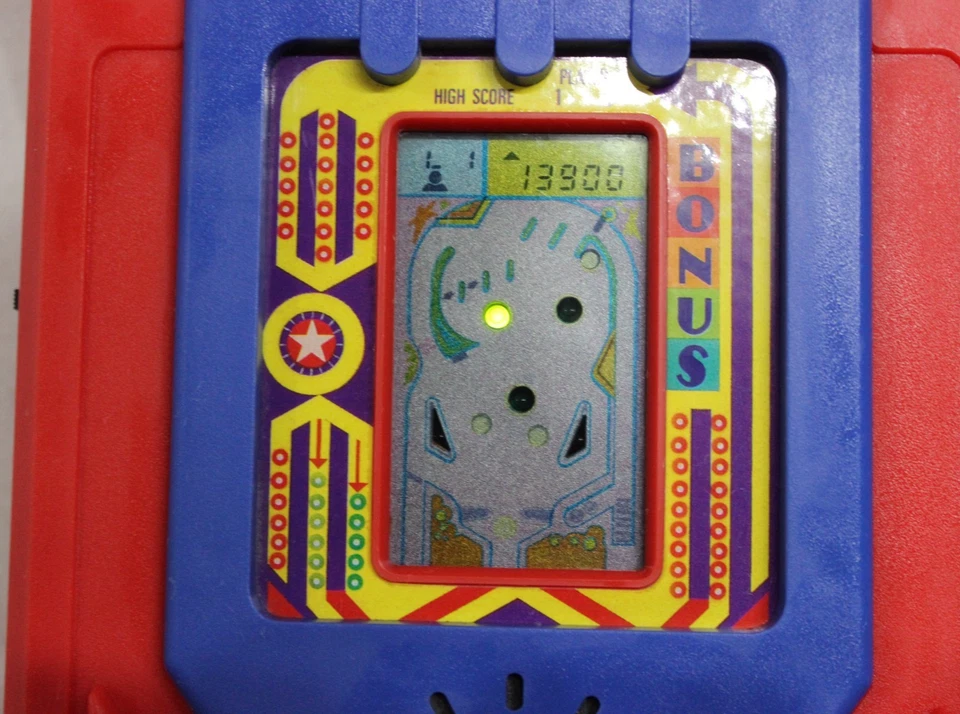 Vintage 1988 VTech Talking Pinball Wizard Game 32-0682-29 Red Blue Tested Works - Image 2 of 4