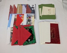 Lot Of 34 Cards And Envelopes Merry Christmas Happy Holidays Greeting Cards