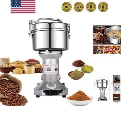 Grain Mill Grinder 750g High Speed Electric Stainless Steel Grinder Cereals C...