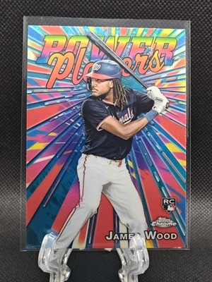 James Wood 2025 Topps Chrome #PP-19 Power Players Washington Nationals RC