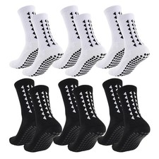 6Pairs men women football grip socks towel bottom sport socks rugby soccer cycli