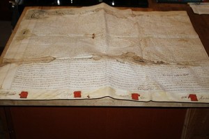 1784 English Indentured Servant Vellum, 25x29 Barbados slave Great Torrington