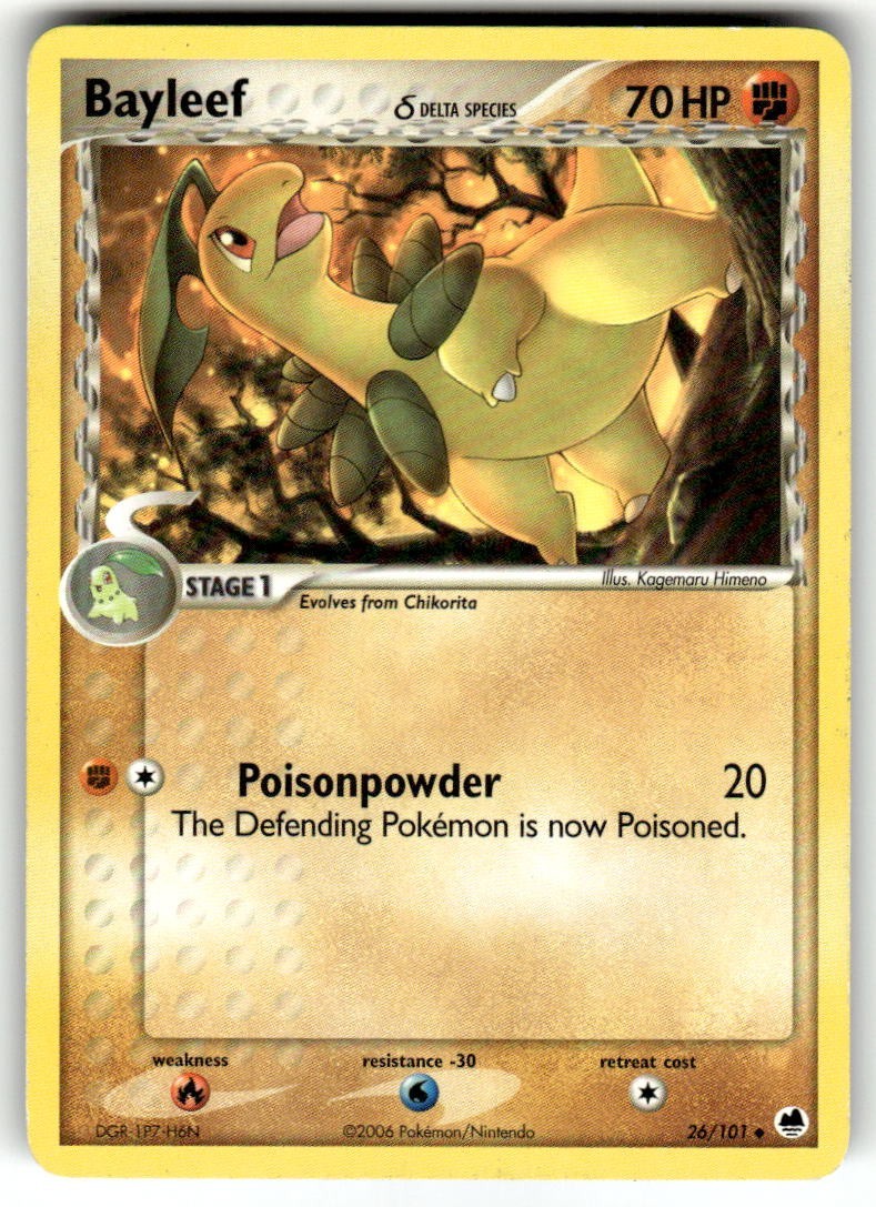 Bayleef (Delta Species) 26/101 Dragon Frontiers Uncommon LP