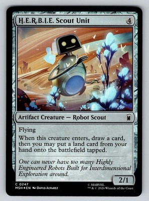 H.E.R.B.I.E. Scout Unit 247 Marvel Super Heroes Magic: The Gathering Foil NM