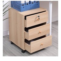 3 Drawers Mobile File Cabinet Pedestal Office Filing Cabinet,