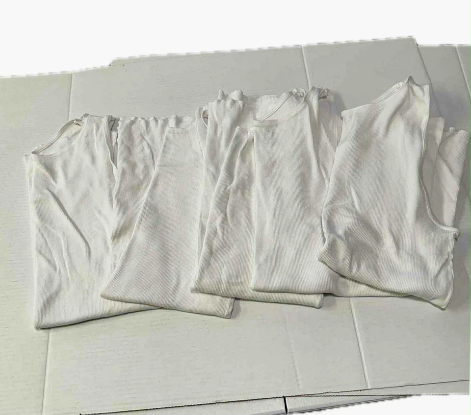 Fruit of the Loom Signature Mens Size 3XB White Big A Shirts Tank Tops 5 New - Image 2 of 4