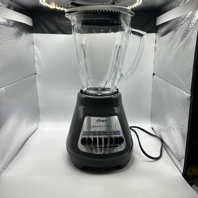 Oster Classic Series 8-Speed Blender with 6-Cup Glass Jar, Gray New/W Open Box