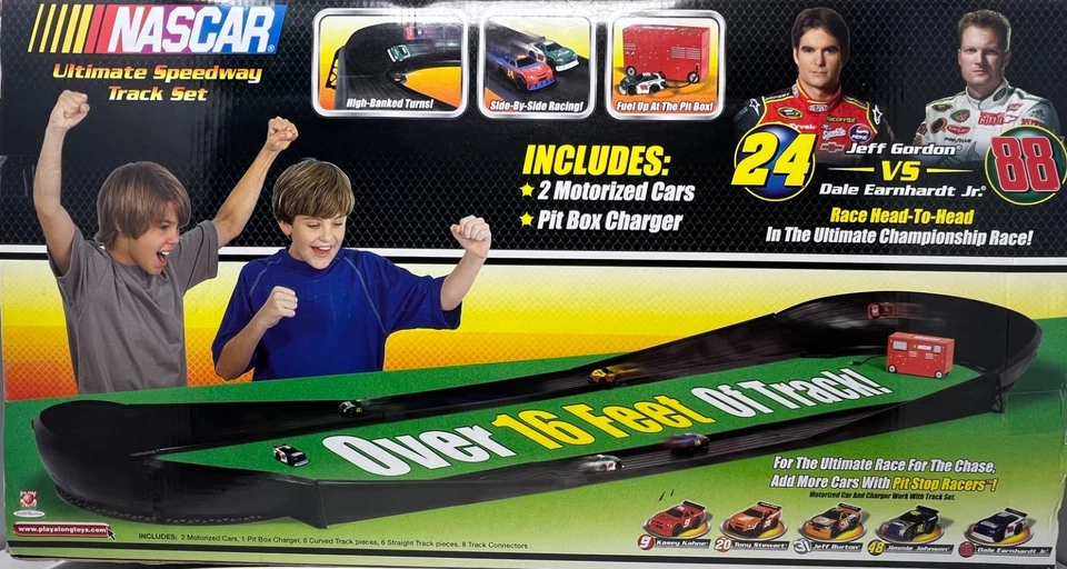 NASCAR  Ultimate Speedway Track Set Gordon vs. Earnhardt Jr 2008 NEW In Box - Image 2 of 4