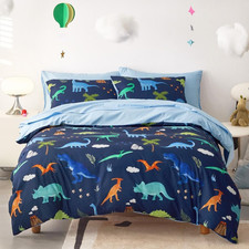 - Dinosaur Bedding Set for Boys, Cute Colorful Dinosaur Dino, Soft Lightweight C