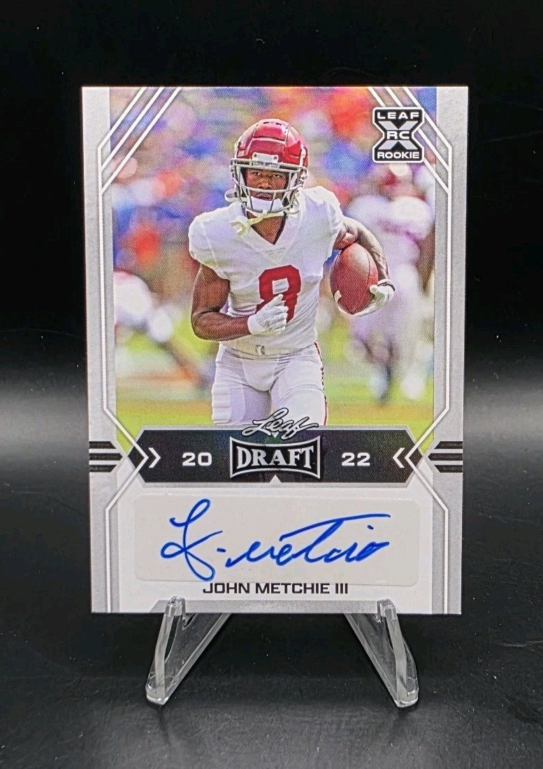 John Metchie Leaf Metal Draft Autographs #BAJM1 Base