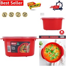 Image of Microsafe 1.5L Round food container. Microwave, freezer, dishwasher safe and ...