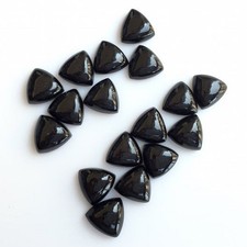 6mm Black Onyx Trillion Cabochon Wholesale Lot For Making Jewelry