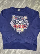 Kenzo Paris Graphic Pink Tiger Embroidered Crewneck Sweatshirt Girls/boys Sz 6
