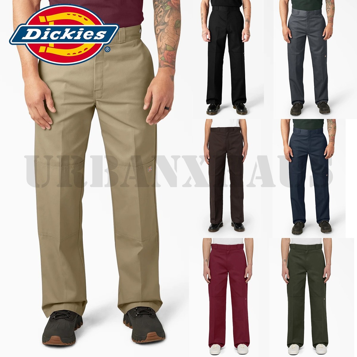 Dickies Men's 85283 Loose Fit Double Knee Cell Phone Pocket Work