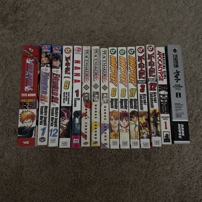 HUGE Lot of Manga (15 Volumes) [Various] Bleach, Nana, Yu-Gi-Oh, Whistle!, etc.