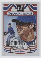 2014 Panini Donruss Diamond Kings Silver Season Stat Line /201 Matt Harvey 0q3