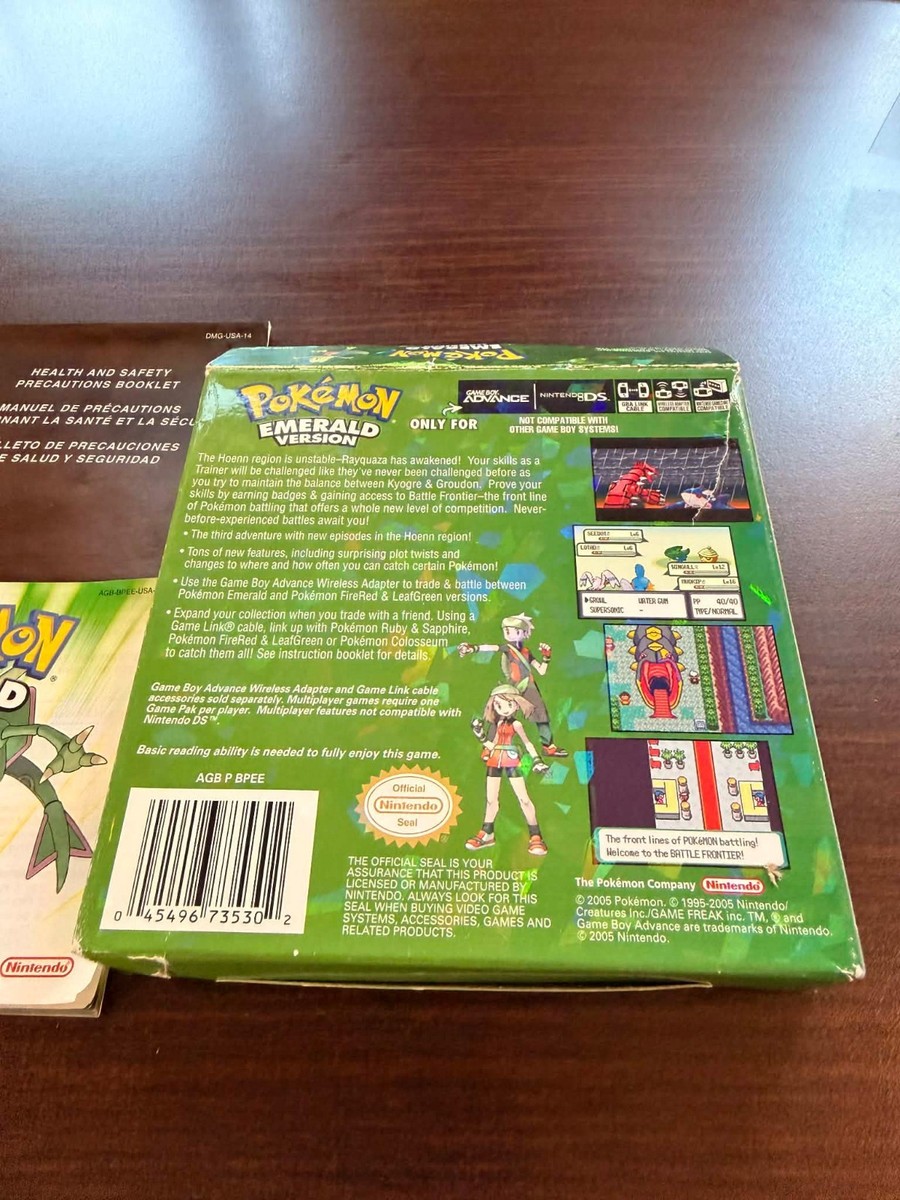 Authentic Pokemon Emerald CIB USA (Nintendo Game Boy Advance,GBA