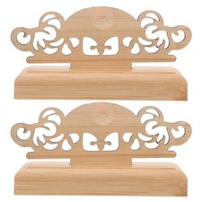 2 Pcs Folding Fan Display Base Chinese Hand Stand Decorative Holder
