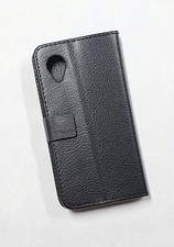 Hülle für LG Google NEXUS 5  mit Folie PU-Leder Bookstyle-Design Case schwarz