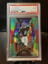 2021 Panini Select  Premier Level Kyle Pitts #146 Dragon Scale Prizm /89 PSA 9