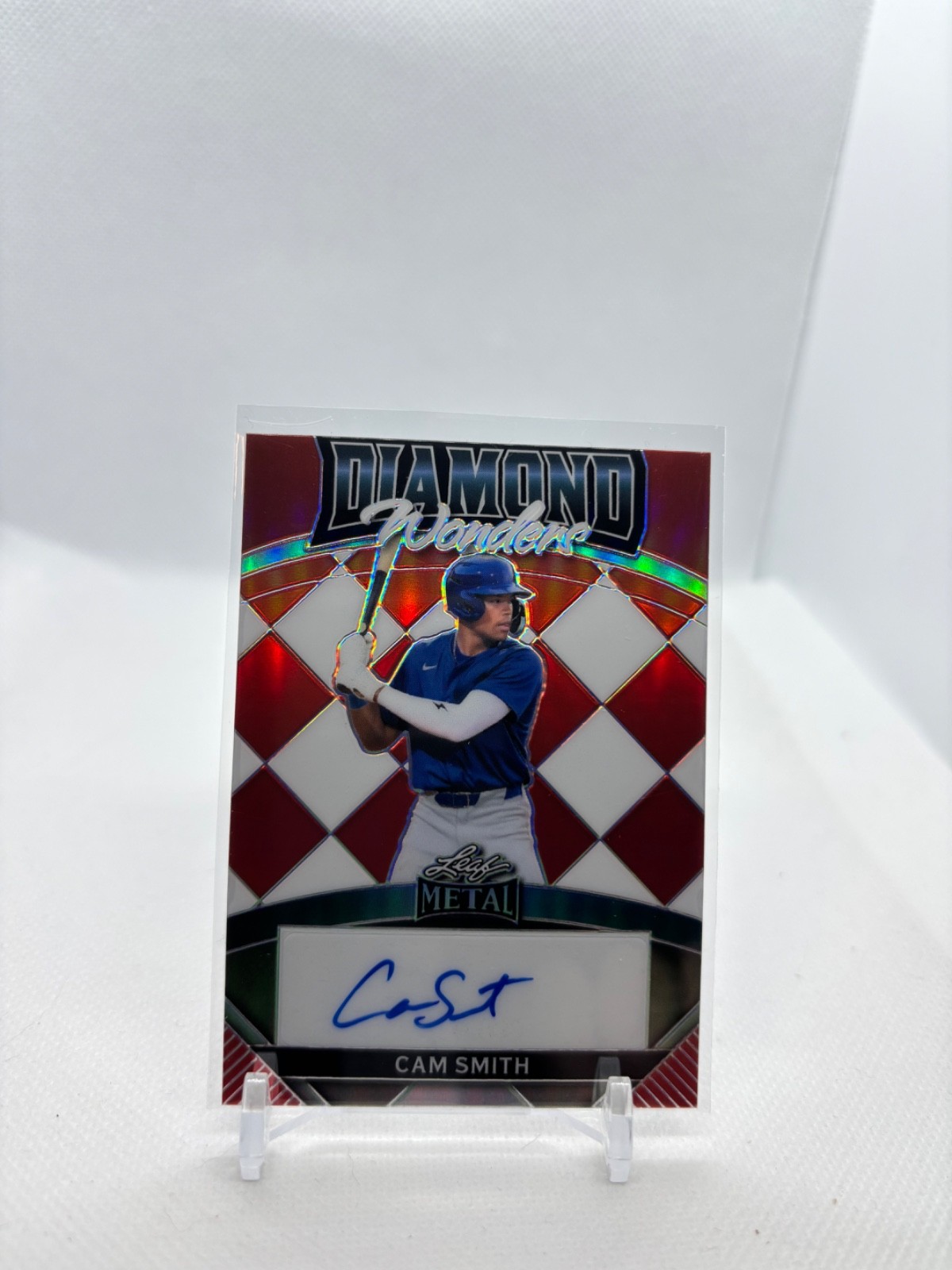2024 Leaf Metal Cam Smith Red Auto /20 Diamond Wonders Astros Prospect #DW-CS2