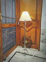 Nautical Vintage Full Brass Floor Lamp Antique Style Brass Tripod Shade Lamp