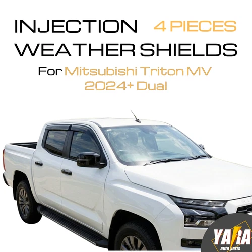 Premium Weather shields Weathershields For Mitsubishi Triton MV 2024+ Dual 4 pcs