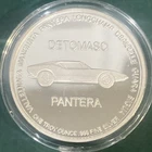 1 OZ Detomaso PANTERA  .999 FINE SILVER Round - # 48 - Uncirculated in Case