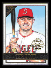 2020 Topps Baseball Gallery Mike Trout Preview Card #GP-1 Los Angeles Angels