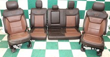 Note 24 F250 Crew Brown King Ranch Leather Heat Cool Buckets Backseat Seats Note 24 F250 Crew Brown King Ranch Leather Heat Cool Buckets Backseat Seats