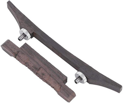 Mandolin Bridge, Adjustable Rosewood Bridge for Precise Action Height, Replaceme