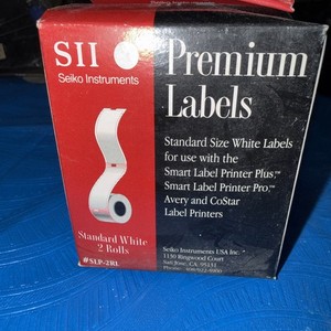 Seiko Instruments White Address Labels for Smart Label Printers (SLP-2RL) New