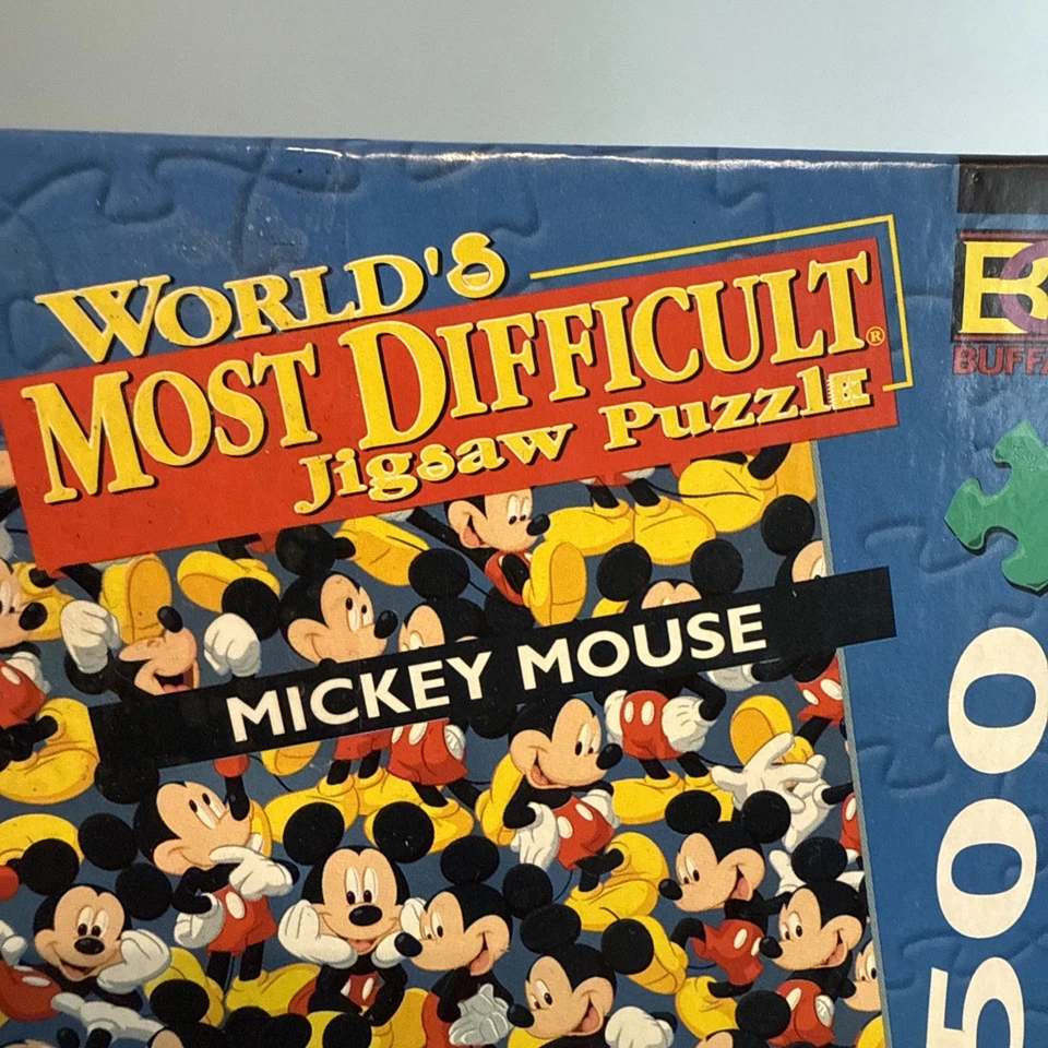 Disney Mickey Mouse World’s Most Difficult double sided 500 pc jigsaw puzzle - Image 2 of 4
