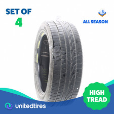Set Of 4 Used 25550r20 Goodyear Assurance Weatherready 109v - 9-9.532 Set Of 4 Used 25550r20 Goodyear Assurance Weatherready 109v - 9-9.532