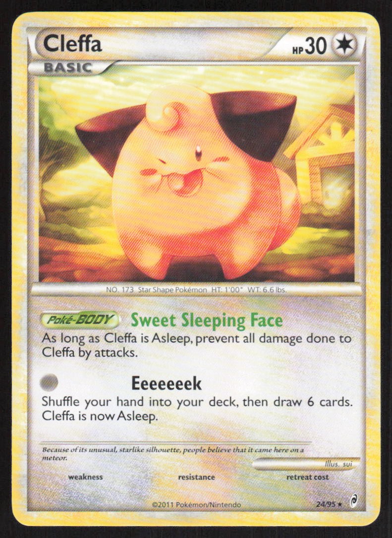 Cleffa 24/95 LP Call of Legends Pokemon Card