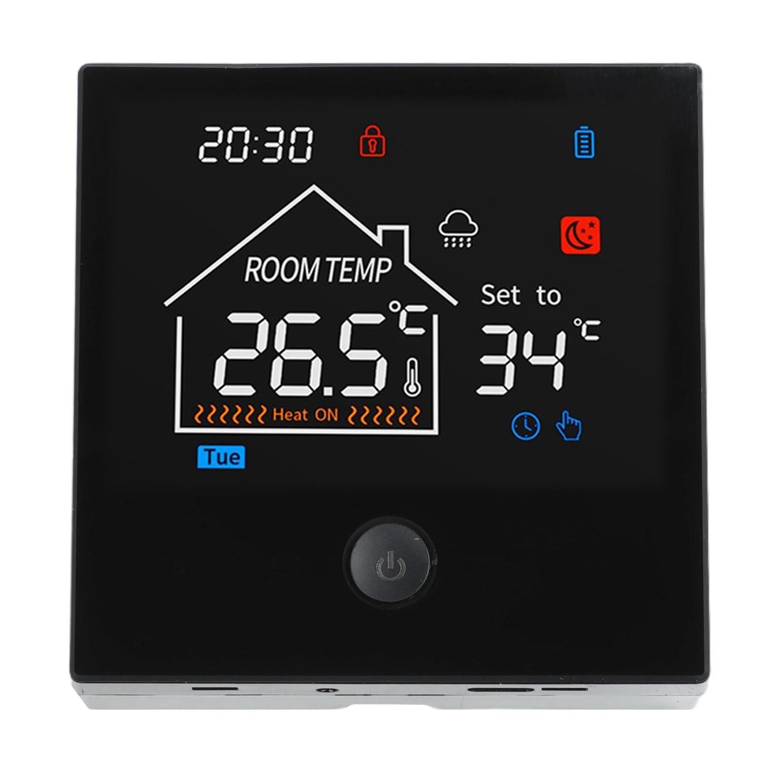 Smart Programmable Heating Controller LCD Display and Child Lock Enabled