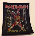 Iron Maiden Somewhere In Time vintage 1980s CONCERT SEW-ON PATCH