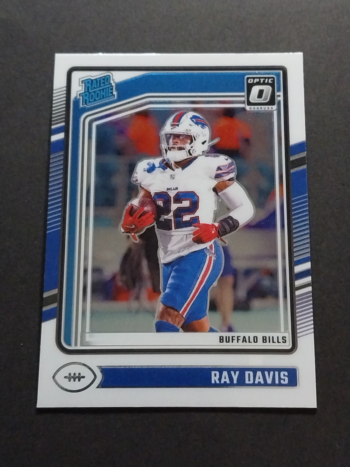 RAY DAVIS RC 2024 Panini Donruss Optic Rated Rookie Base Card #283 Buffalo Bills
