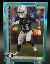 2025 Topps Chrome Tre Tucker Aqua Refractor /199 Raiders