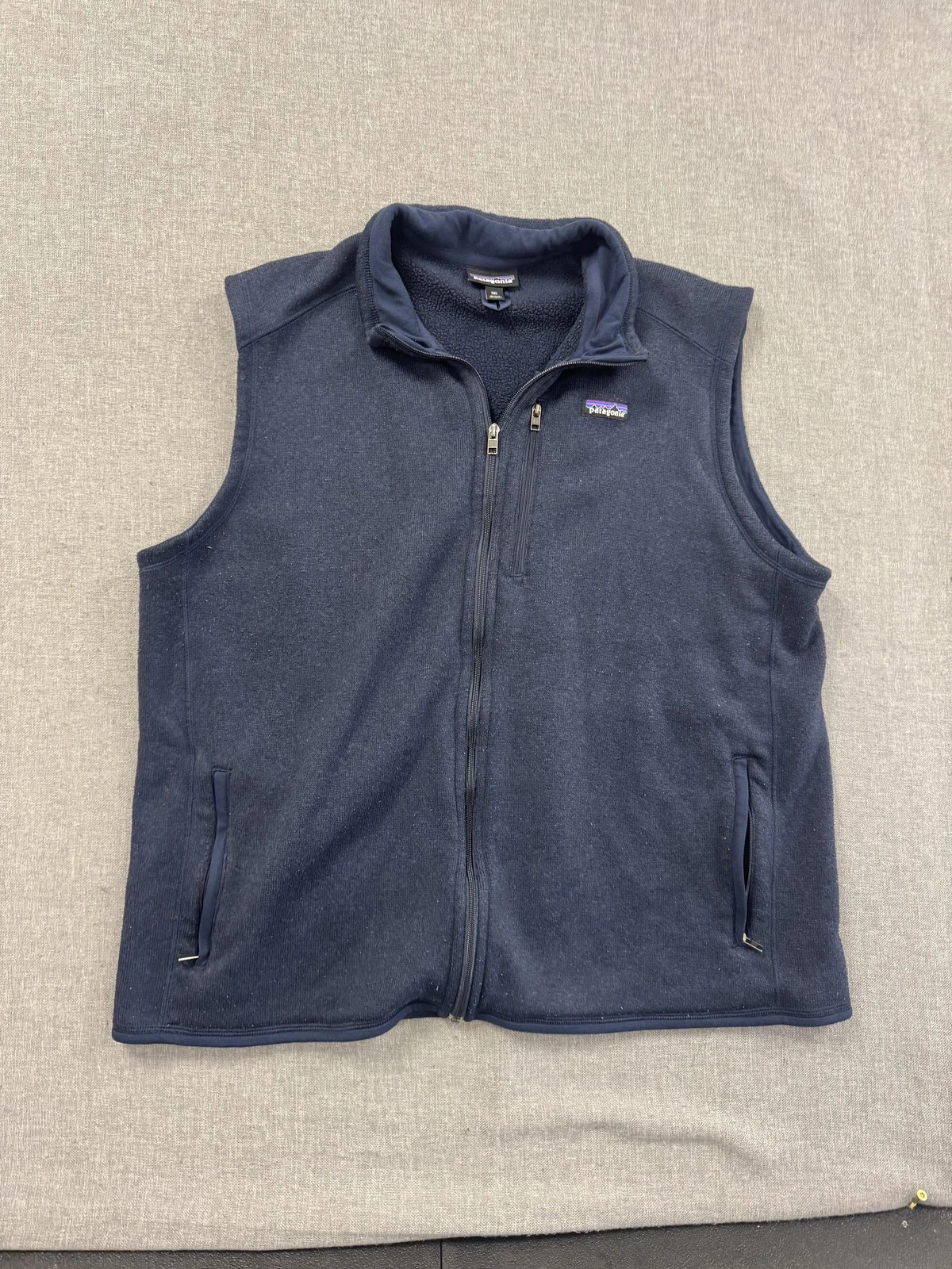 Patagonia Better Sweater Fleece Vest Mens 3XL Blue Full Zip Outdoor Hiking Layer