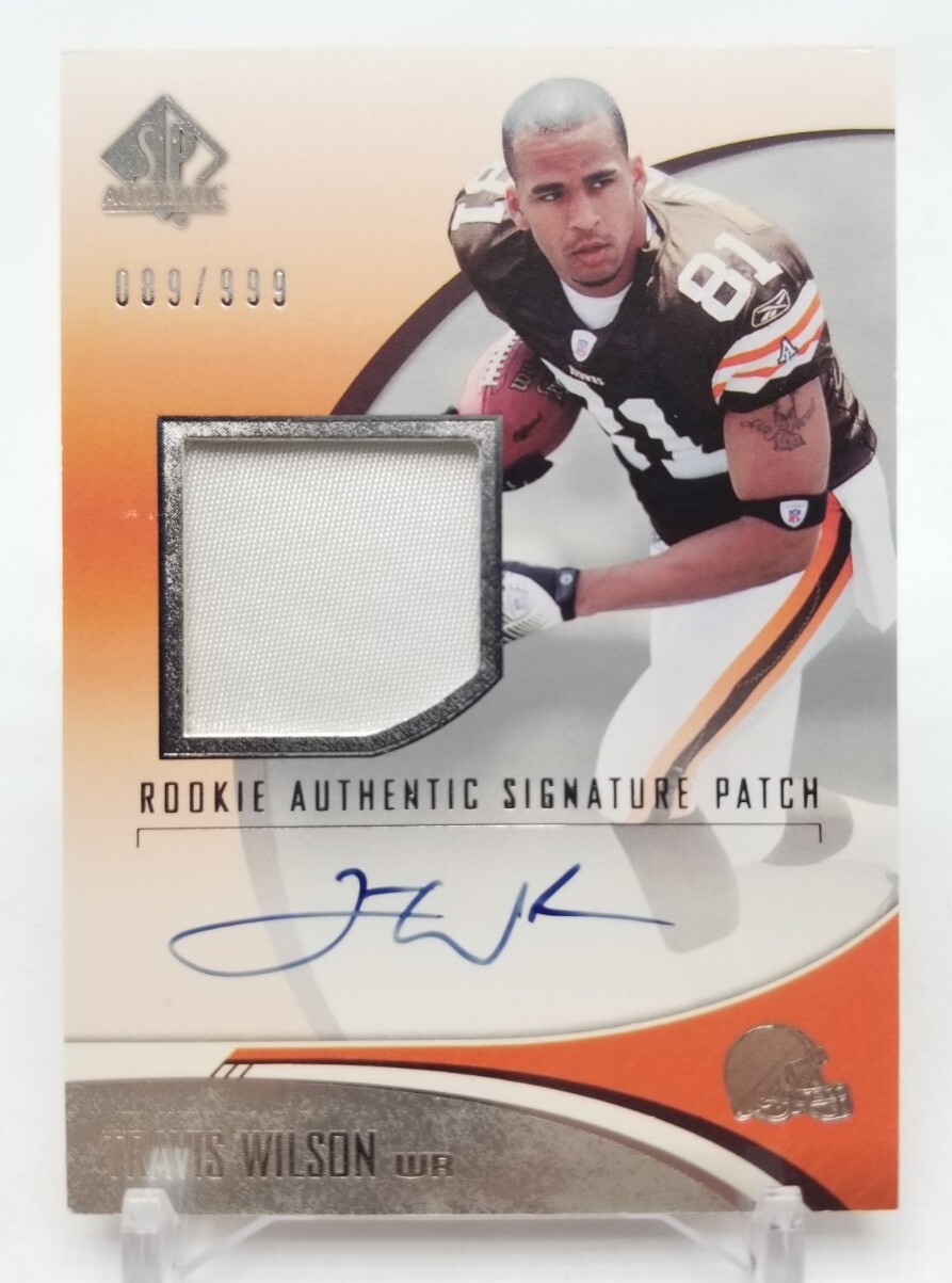 Travis Wilson SP Authentic #256 Patch-Autograph