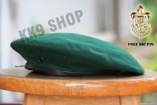 Boy Scouts Hat Beret Velvet Fabric Green Vintage Free Size Free Hat Pin