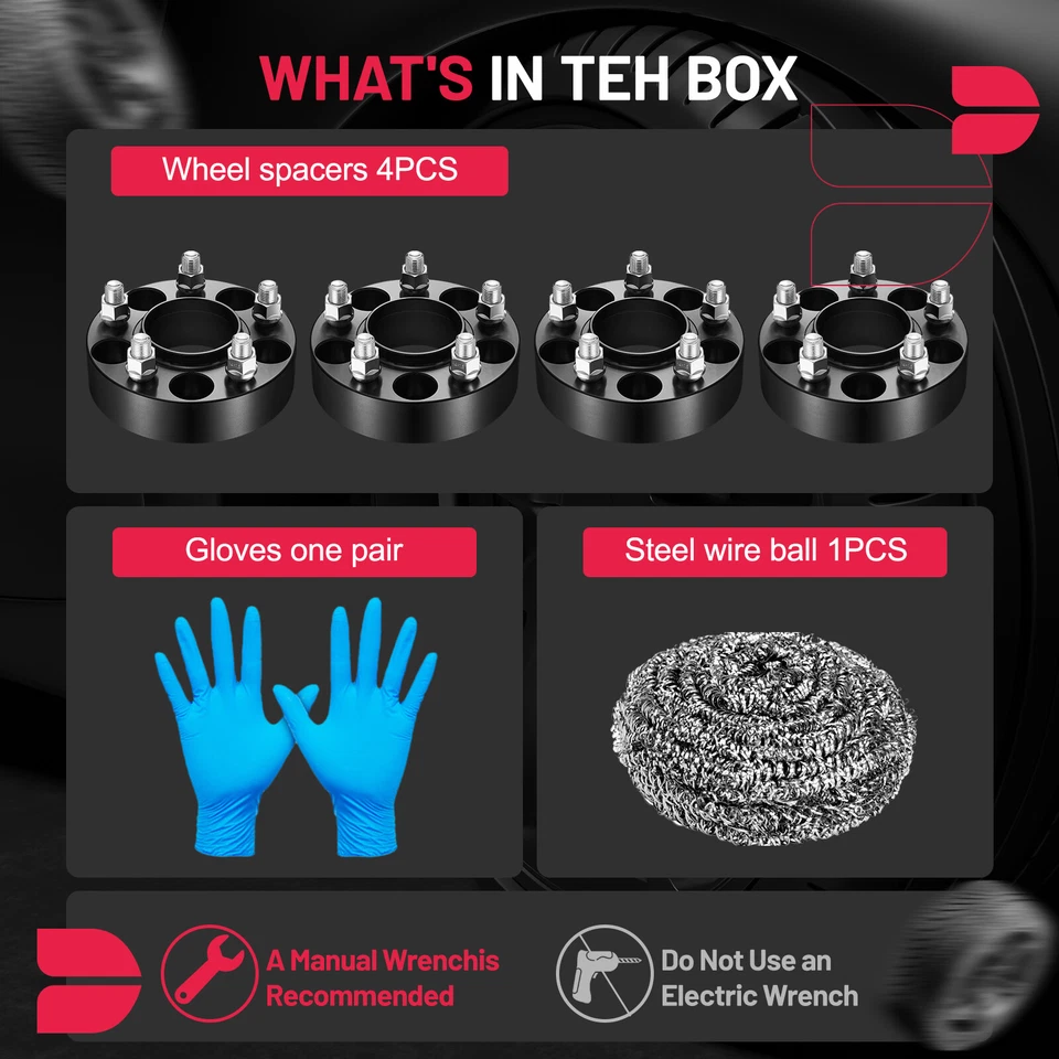 1.5" 5x115 Hubcentric Wheel Spacers 14x1.5 For Dodge Charger Magnum Challenger — 第 4/4 张图片