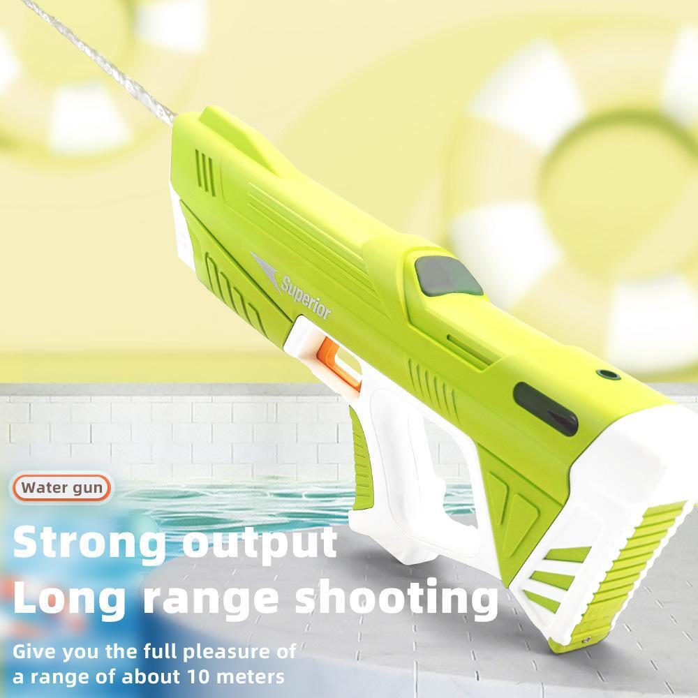 Hot Burst Electric Water Gun Kids Outdoor Summer Auto Water Sucking Strong  Power