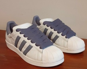 adidas superstar gray stripes