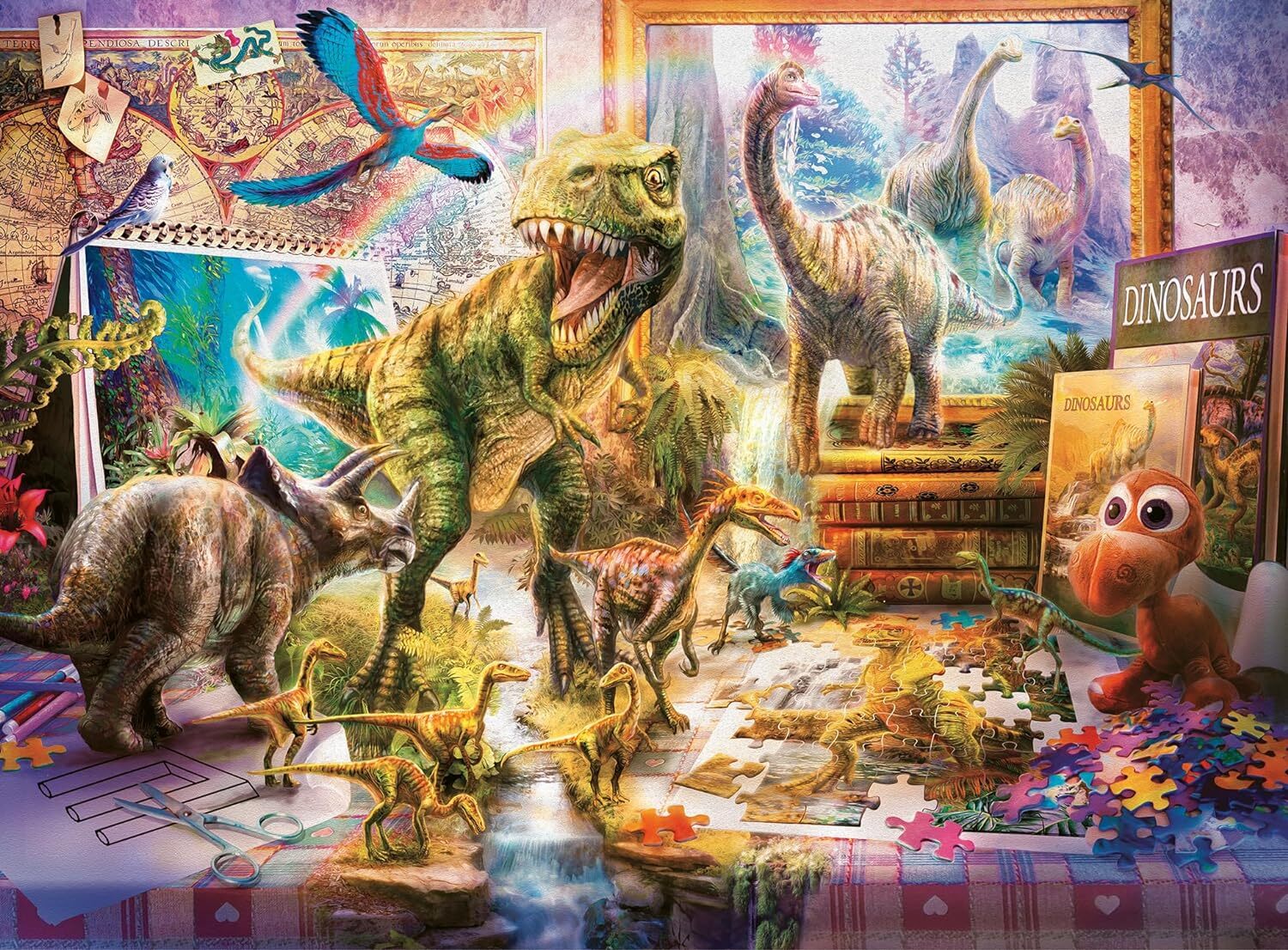Ravensburger Dino Toys Come To Life 100 Piece Jigsaw Puzzle For Kids ravensburger-dino-toys-come-to-life-100-piece-jigsaw-puzzle-for-kids