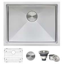 Ruvati RVH7121 21-inch Tight Radius 16 Gauge S. Steel Bar Prep Kitchen Sink